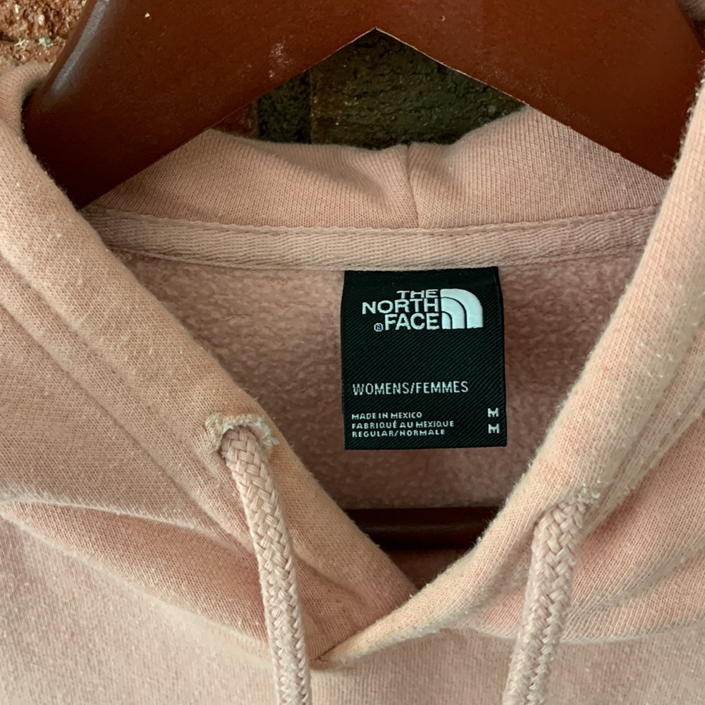The North Face Light Pink Logo Hoodie Pullover - Picture 3 of 8